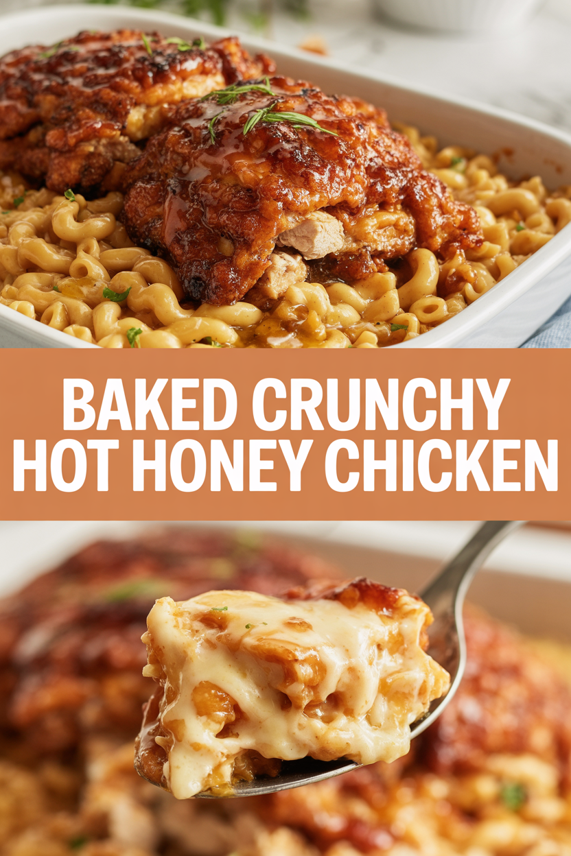 Baked Crunchy Hot Honey Chicken