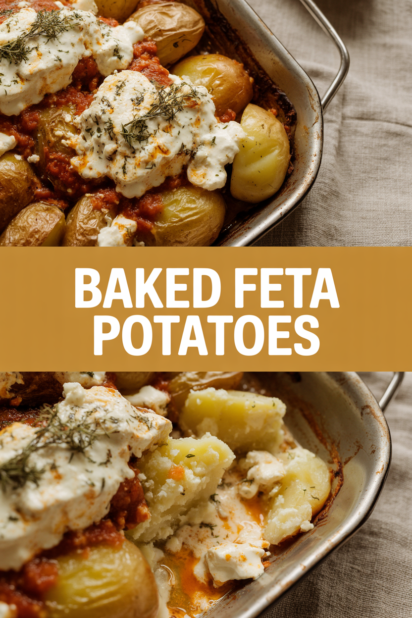 Baked Feta Potatoes