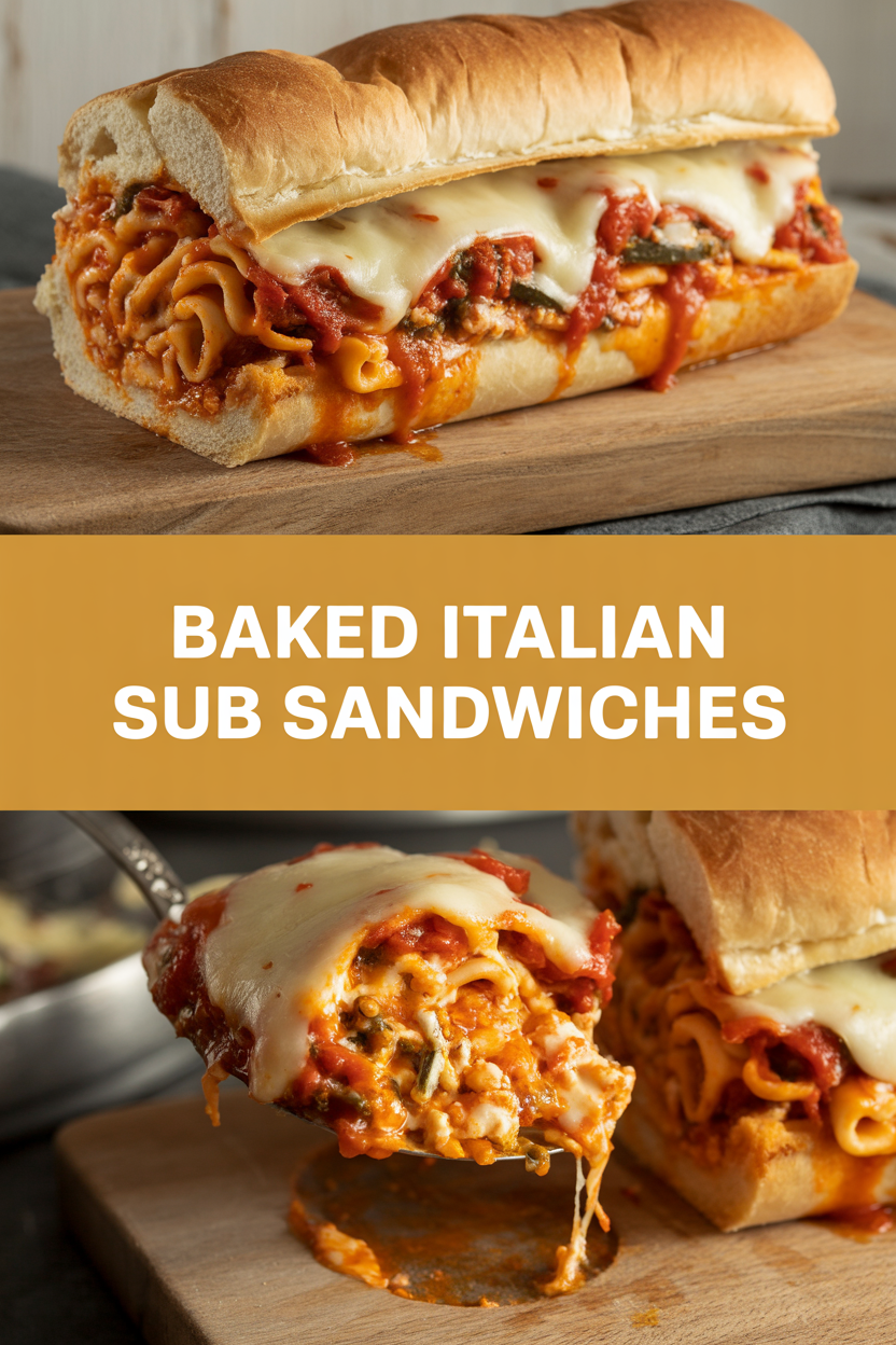 Baked Italian Sub Sandwiches