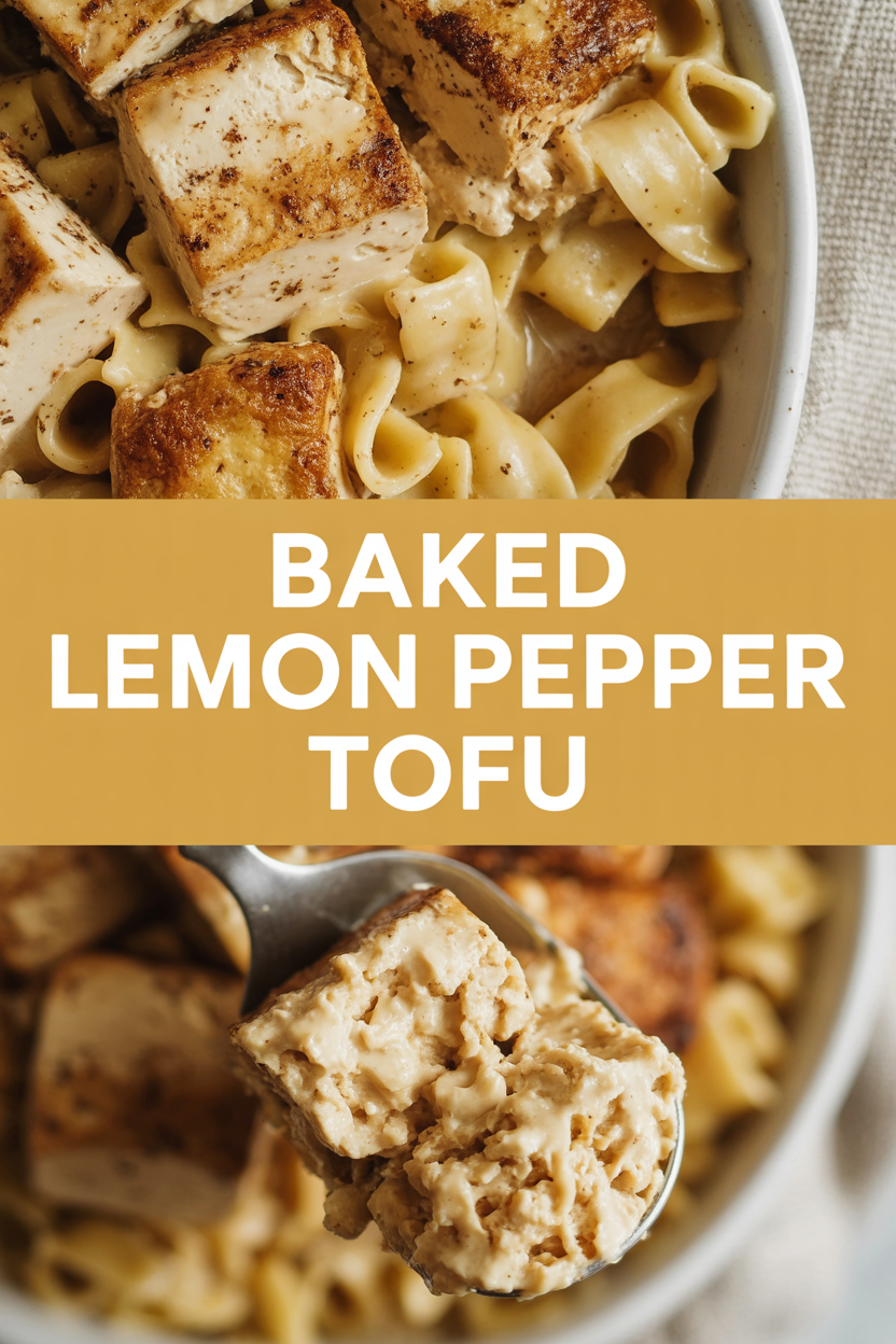 Baked Lemon Pepper Tofu