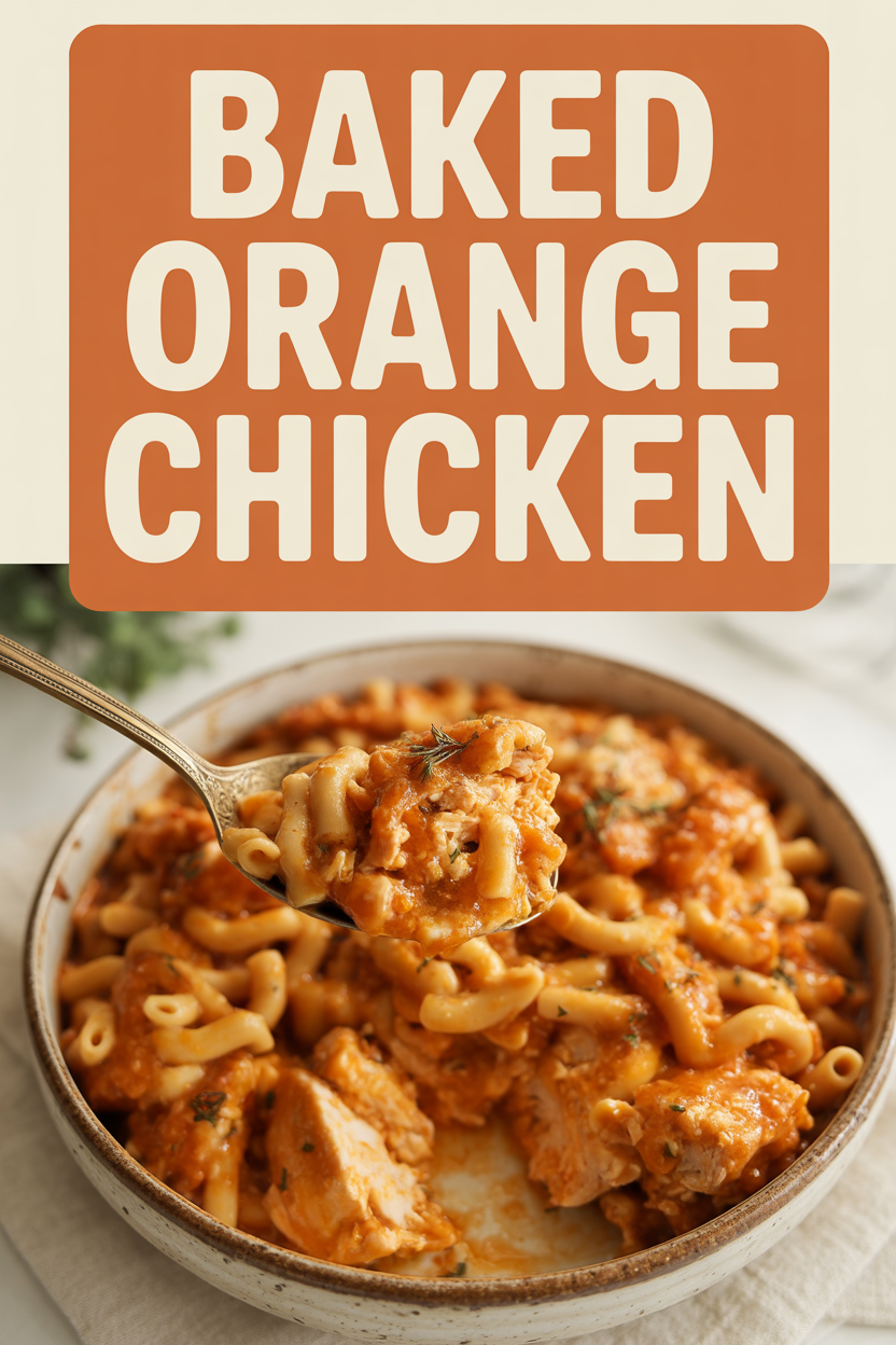 Baked Orange Chicken Dish