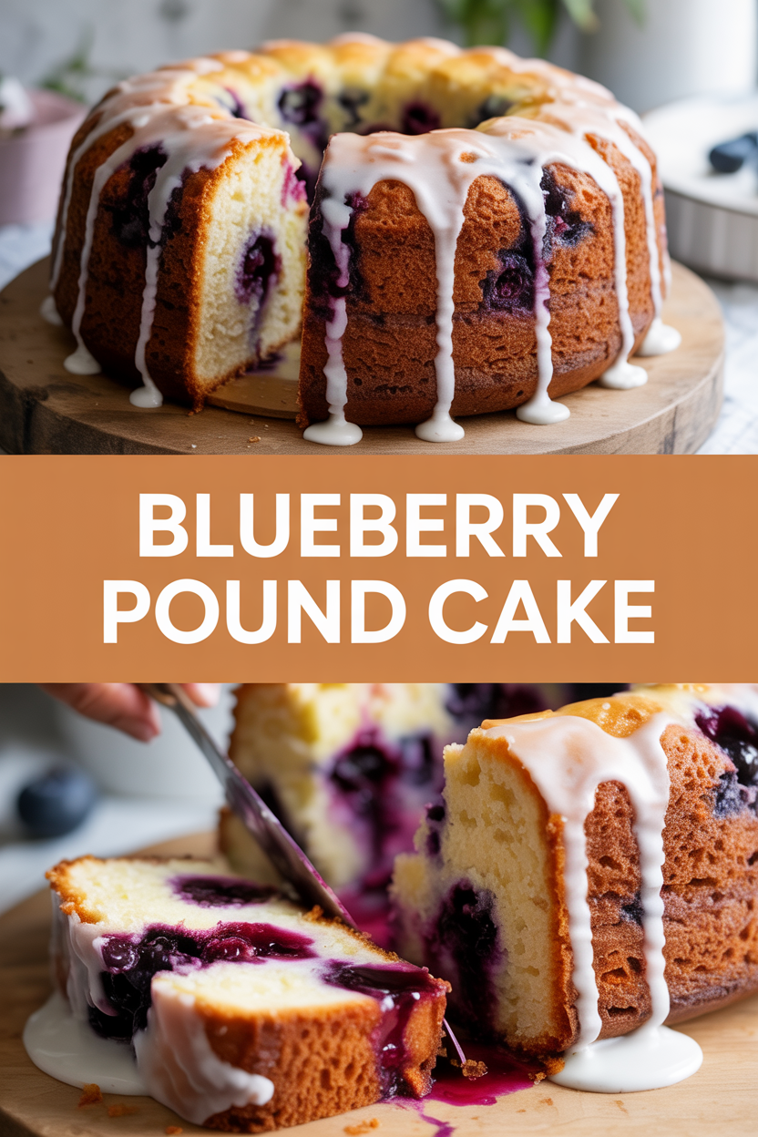Blueberry Pound Cake