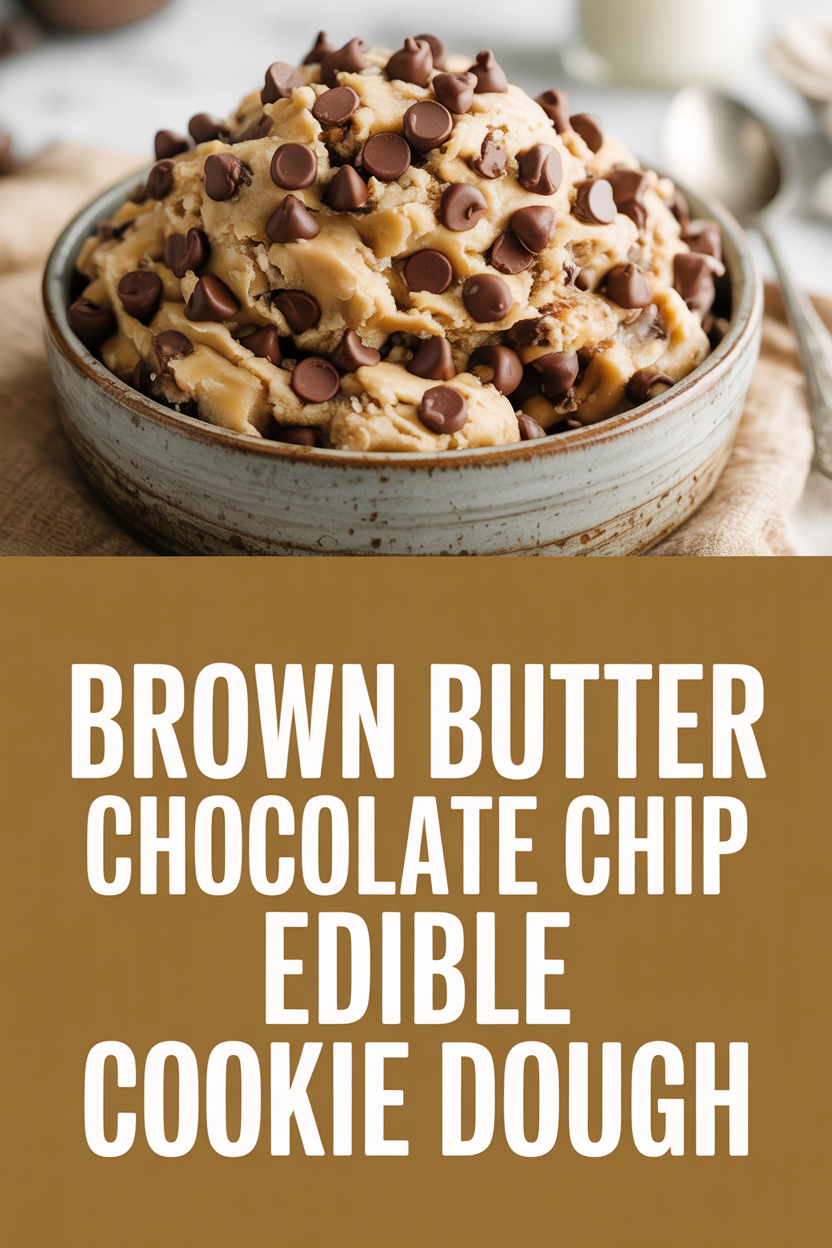 Brown Butter Chocolate Chip Edible Cookie Dough