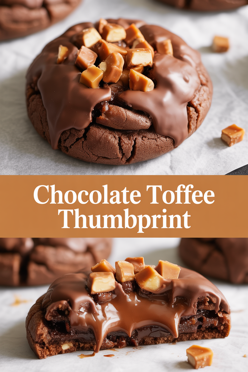 CHOCOLATE TOFFEE THUMBPRINT