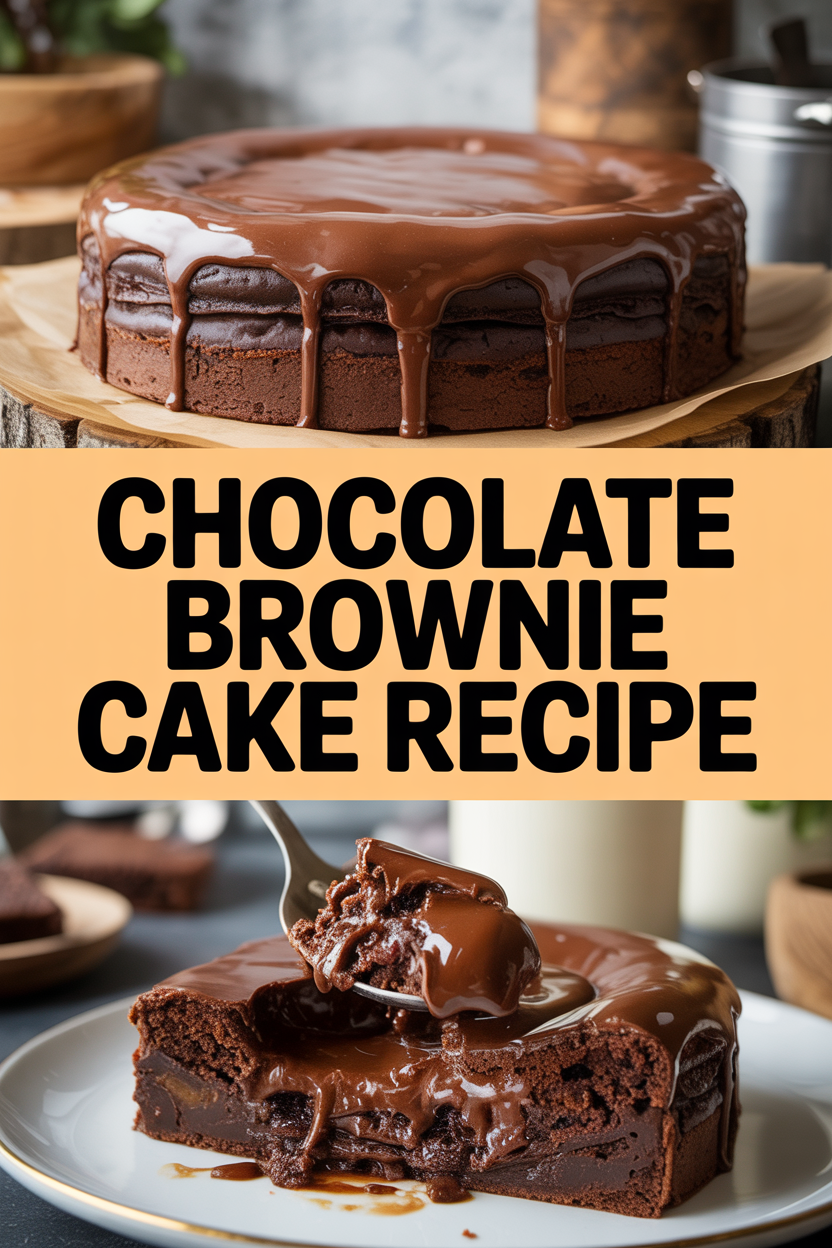 Chocolate Brownie Cake Recipe