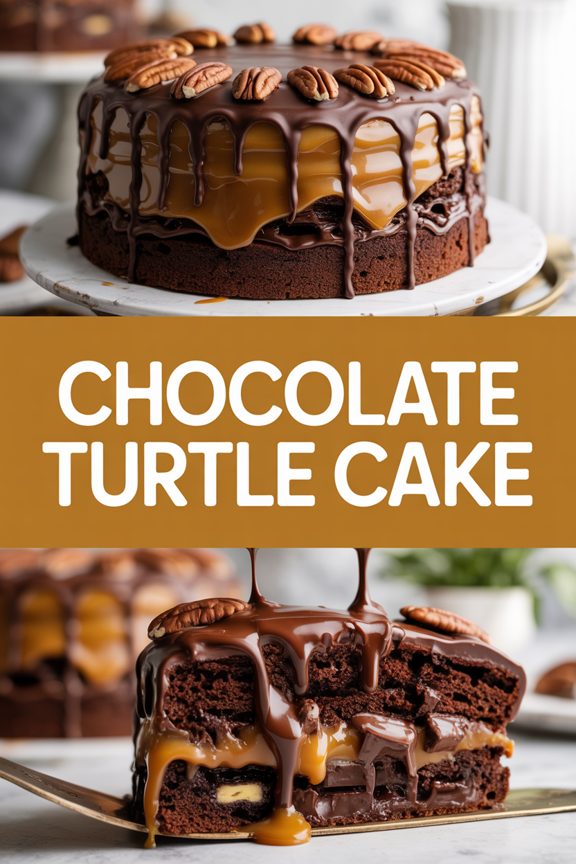 Chocolate Turtle Cake