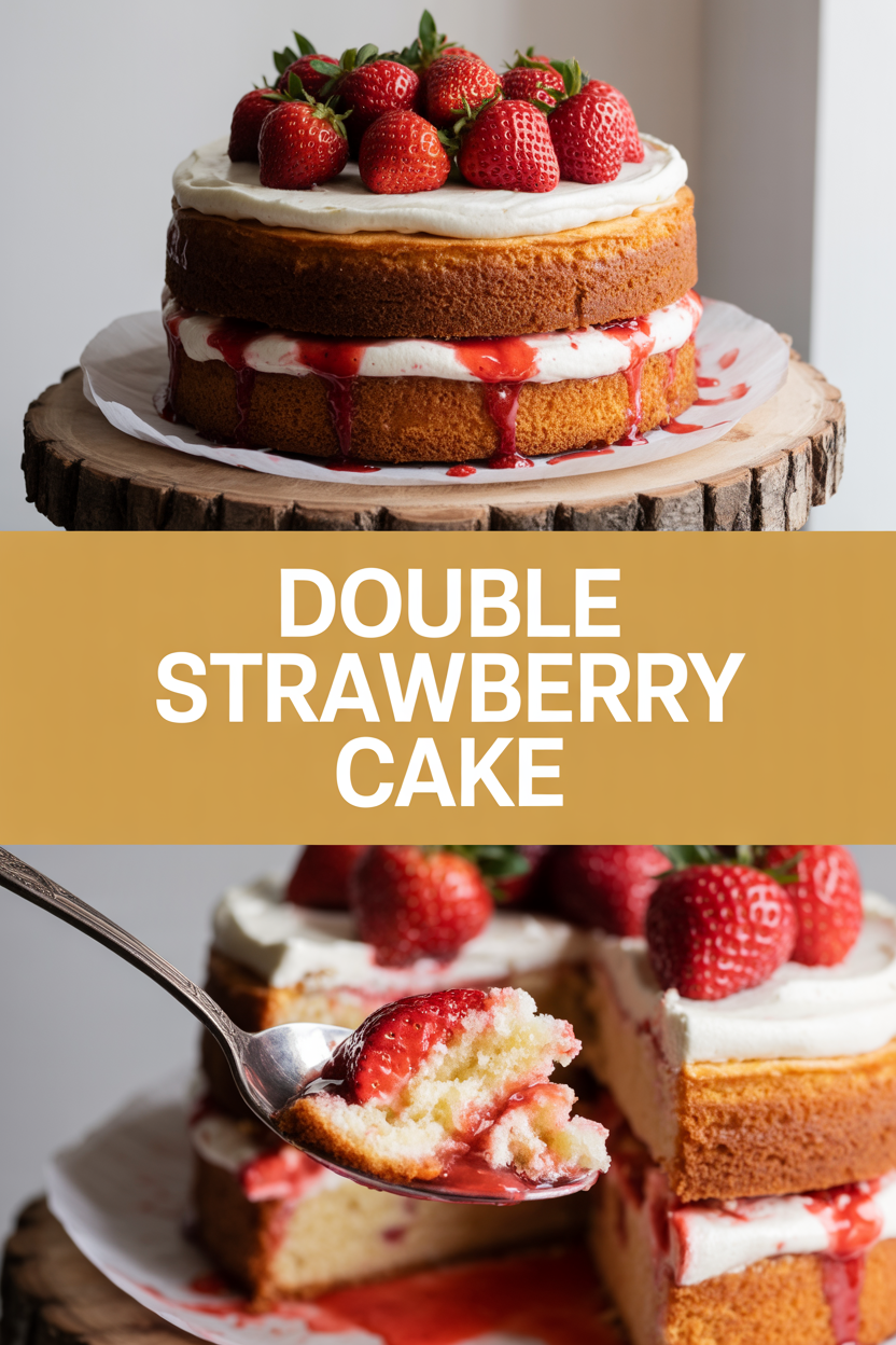 Double Strawberry Cake