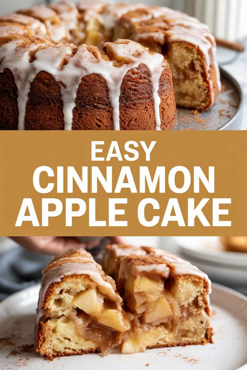 EASY CINNAMON APPLE CAKE
