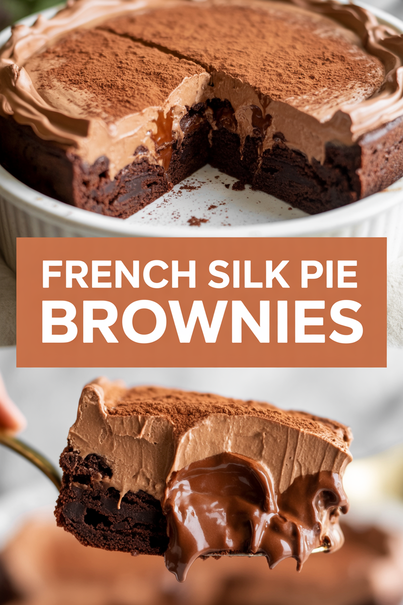 French Silk Pie Brownies
