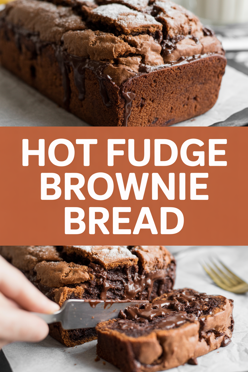 Hot Fudge Brownie Bread