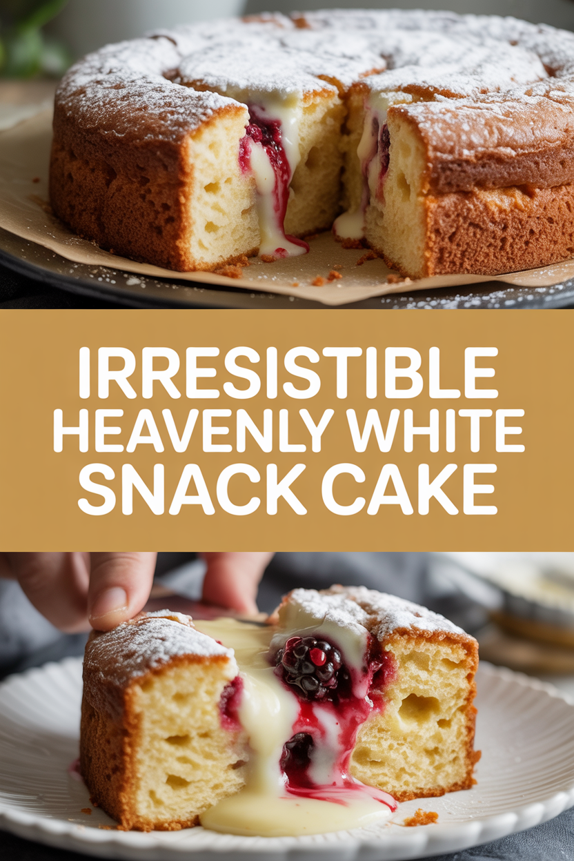 Irresistible Heavenly White Snack Cake