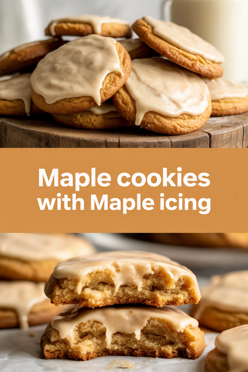 Maple Cookies With Maple Icing