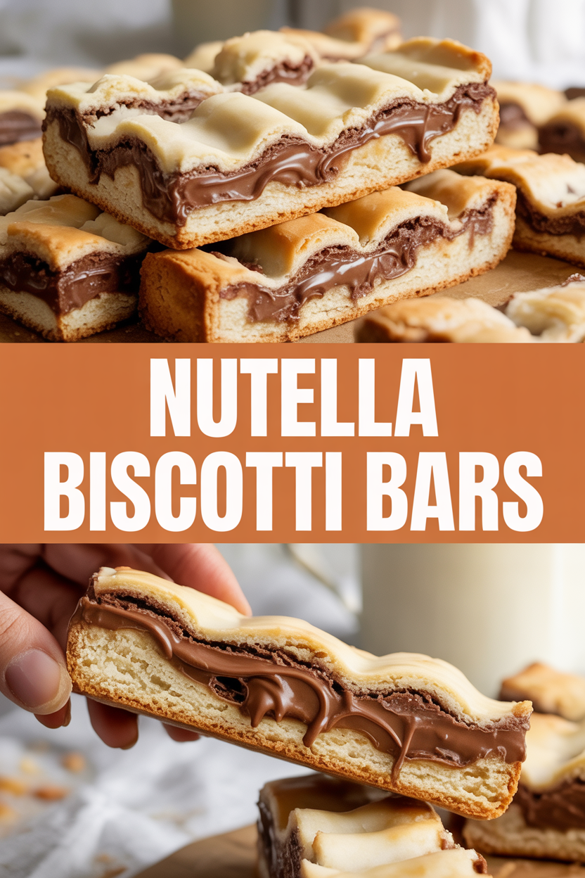Nutella Biscotti Bars