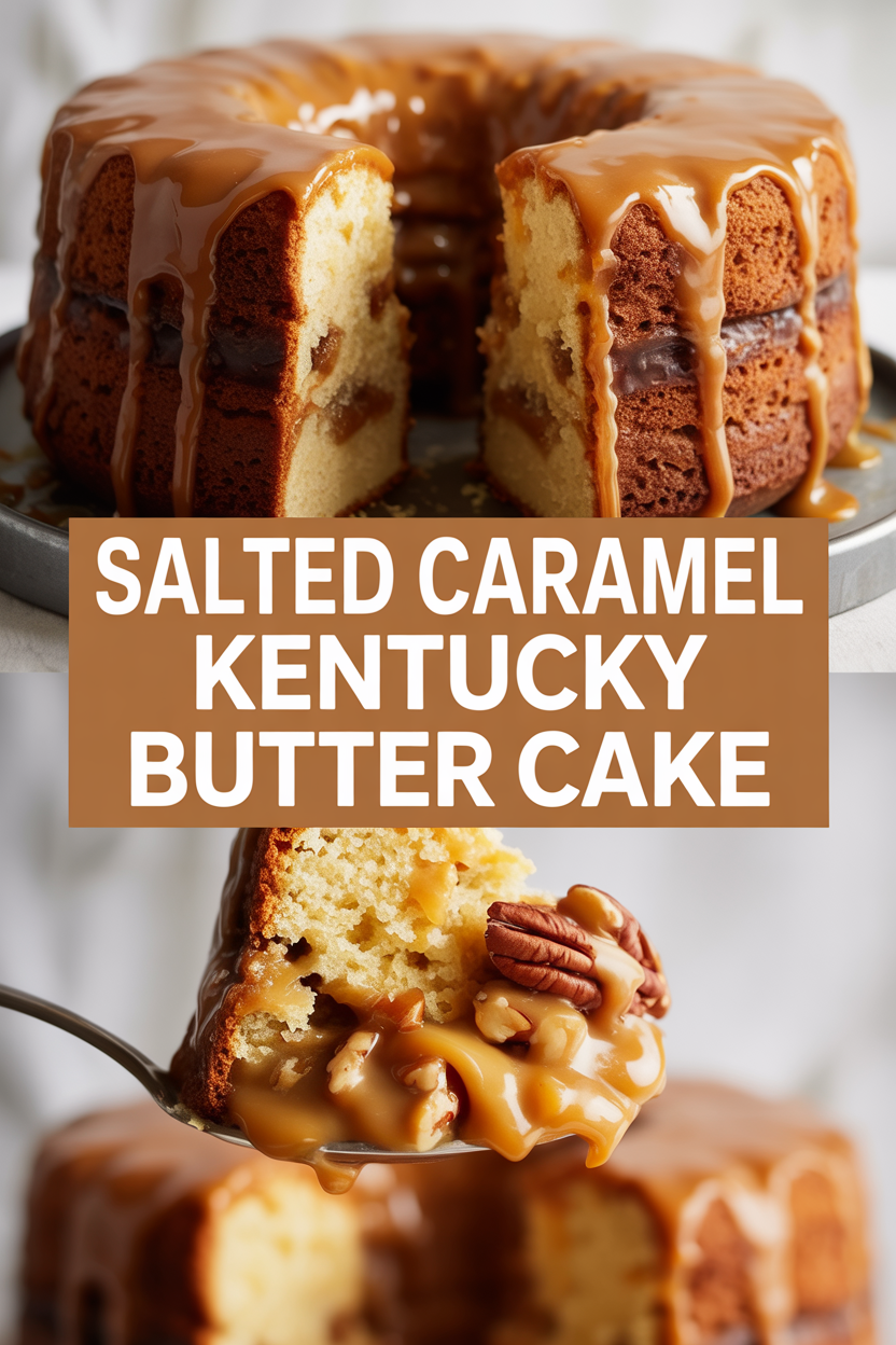 SALTED CARAMEL KENTUCKY BUTTER CAKE