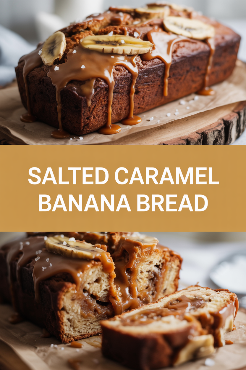 Salted Caramel Banana Bread