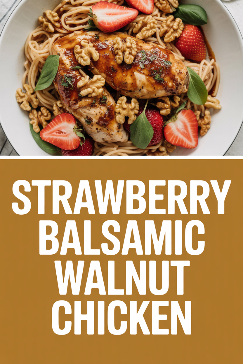 Strawberry Balsamic Walnut Chicken