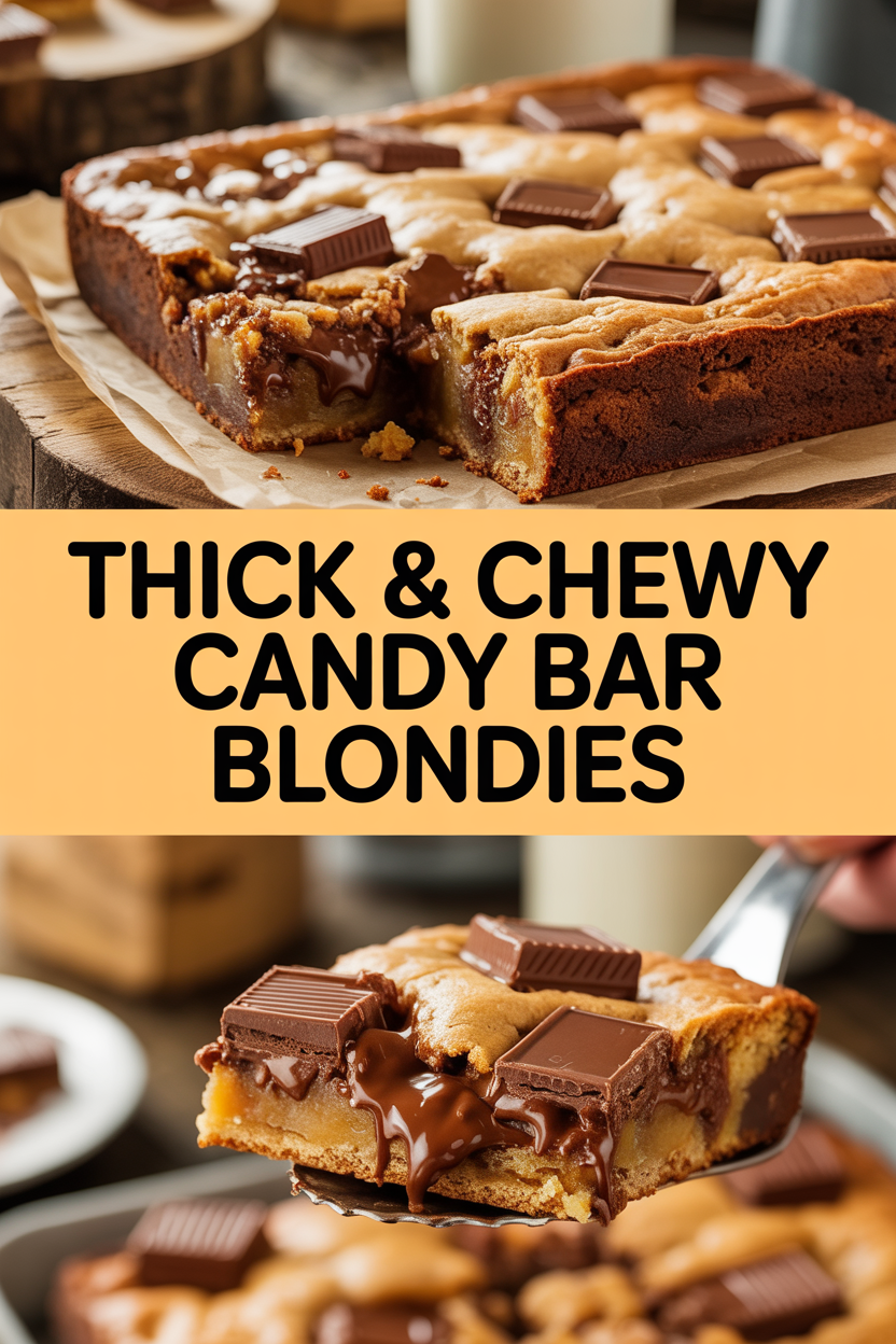 Thick & Chewy Candy Bar Blondies