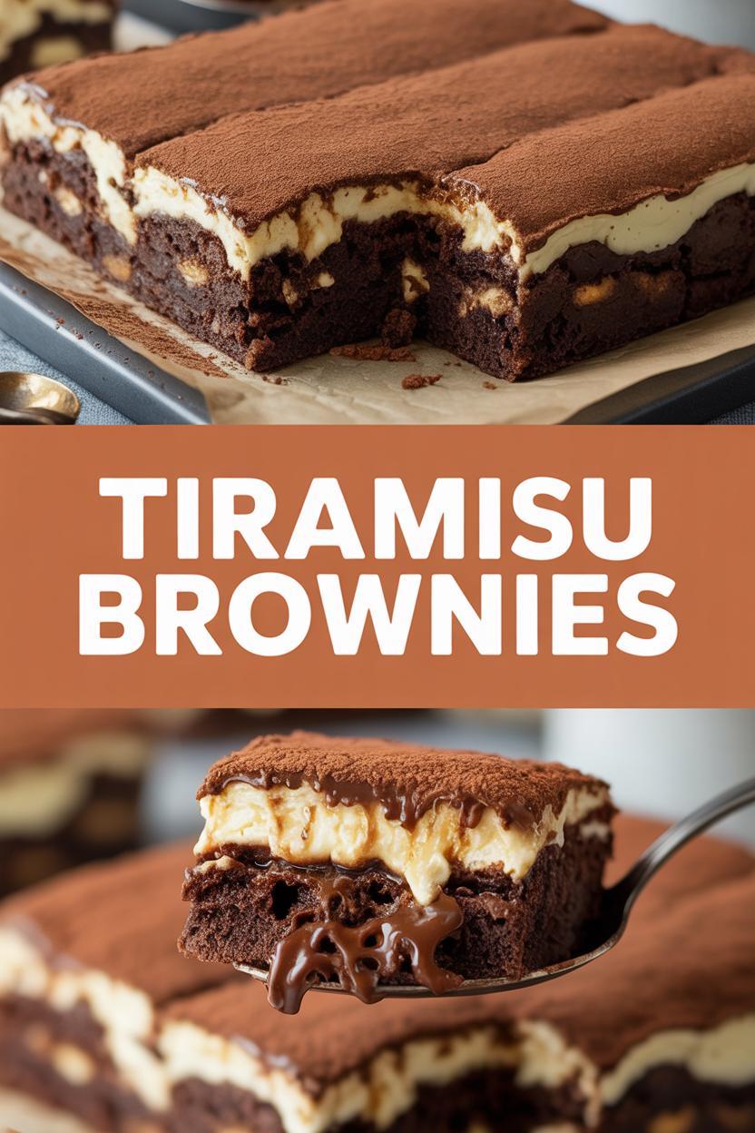 Tiramisu Brownies