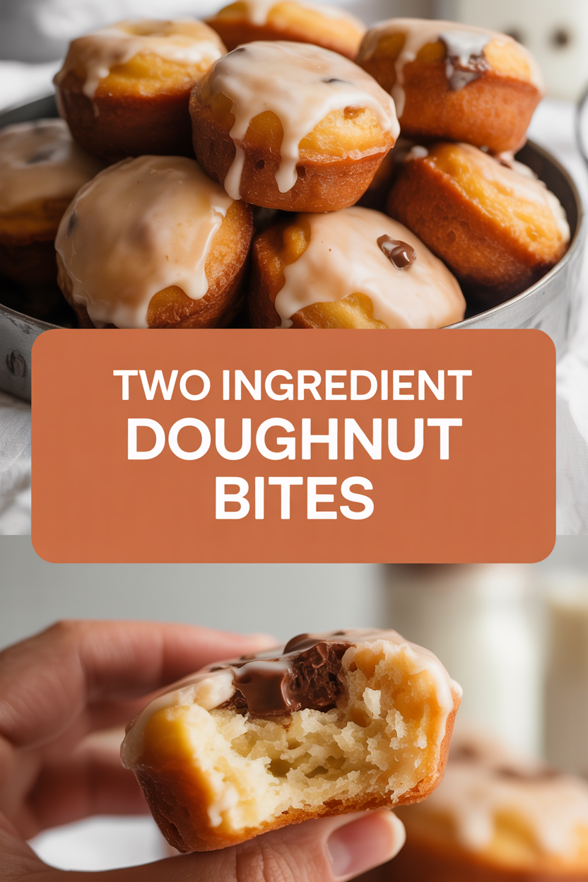 Two Ingredient Doughnut Bites