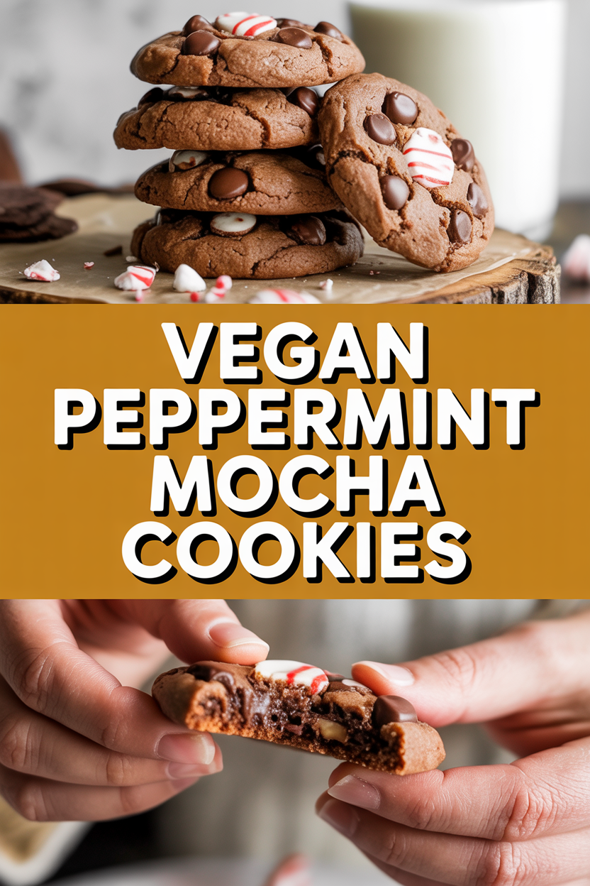 Vegan Peppermint Mocha Cookies
