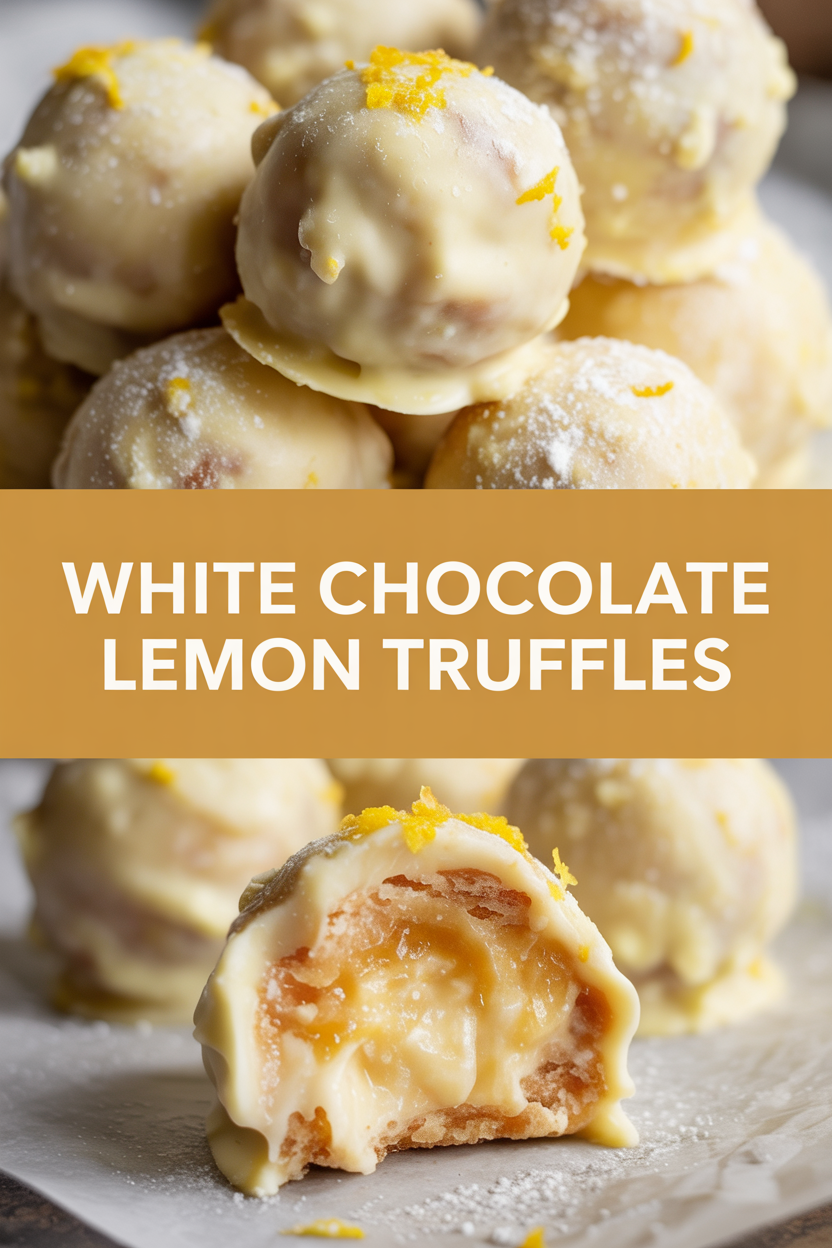 White Chocolate Lemon Truffles