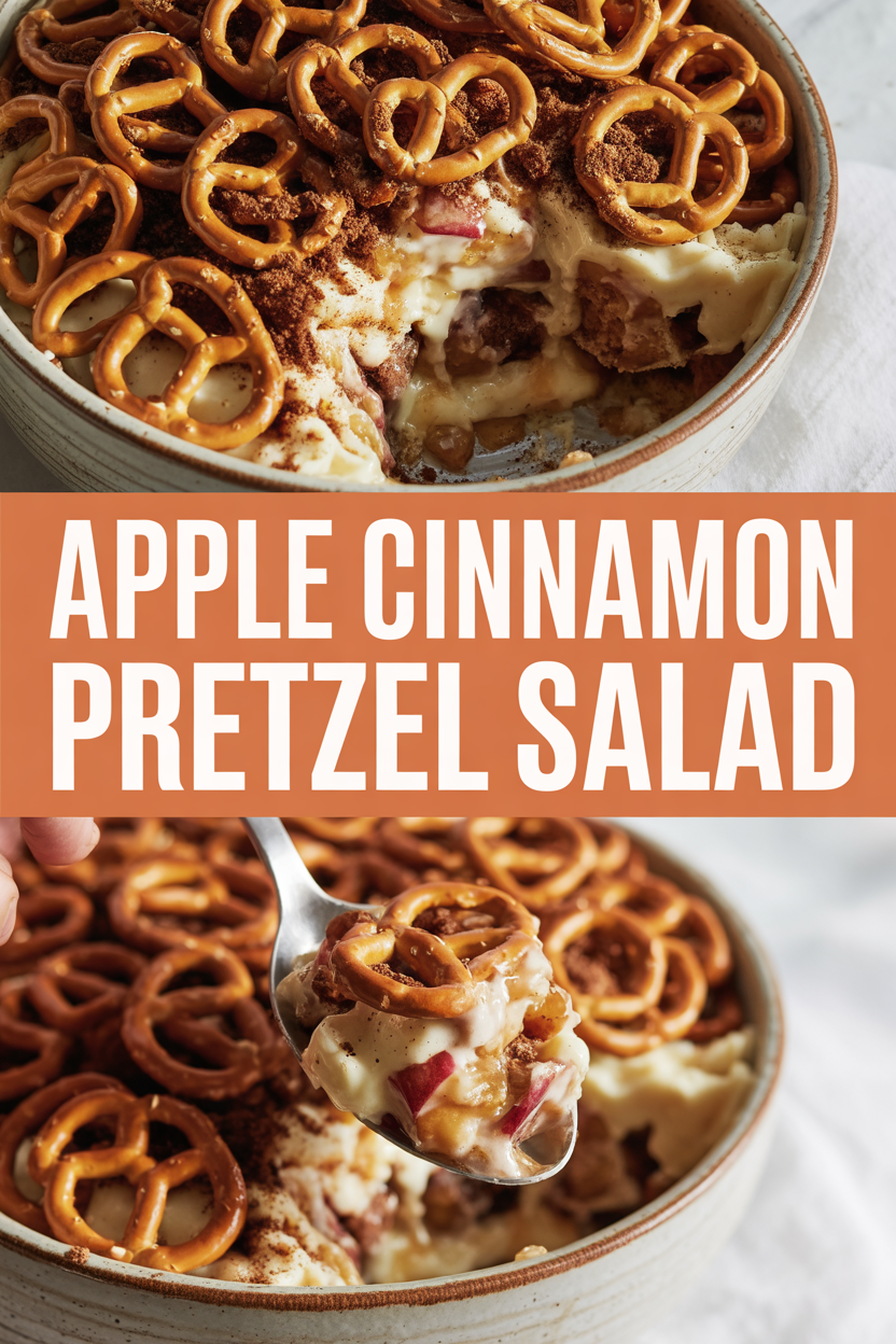 Apple Cinnamon Pretzel Salad