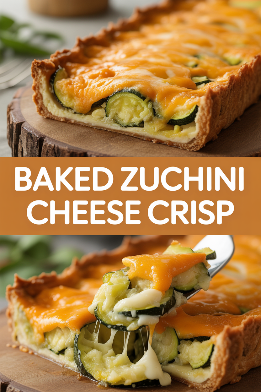 Baked Zucchini Cheese Crisp