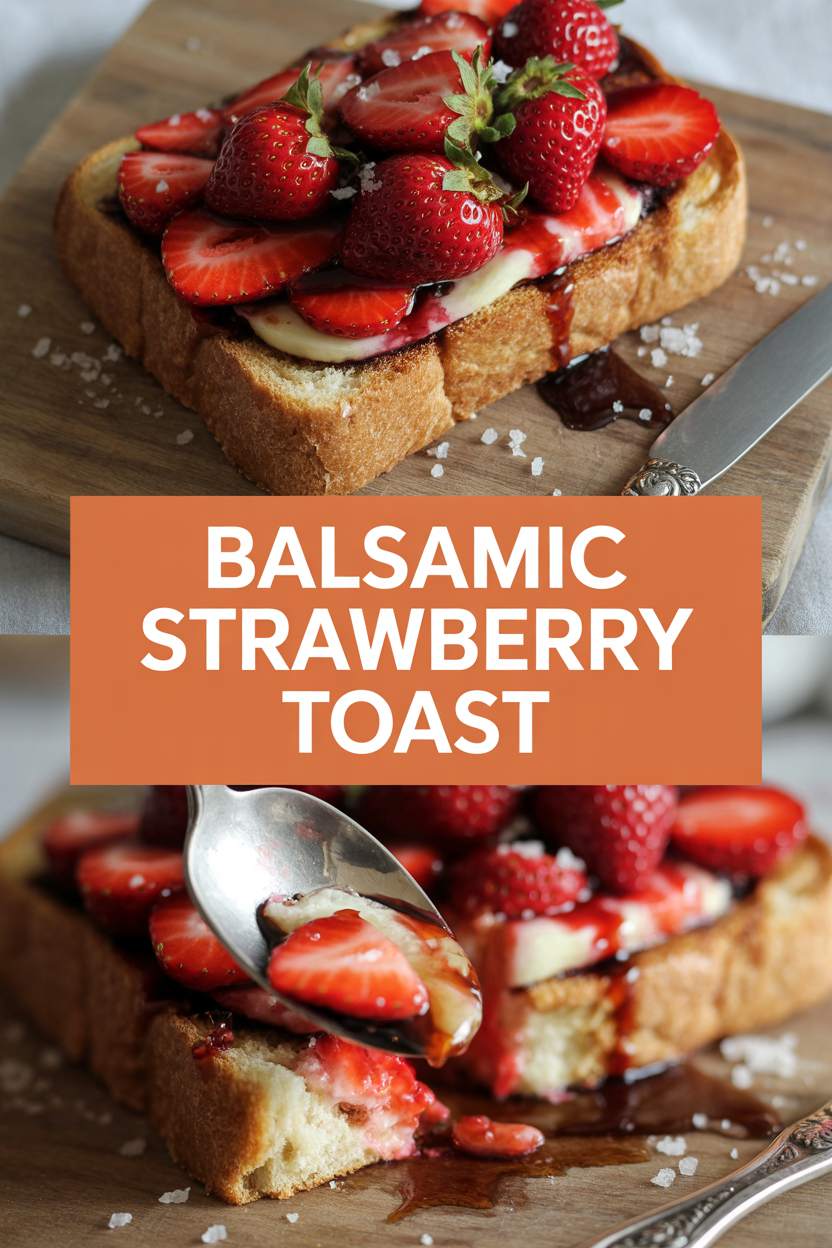 Balsamic Strawberry Toast