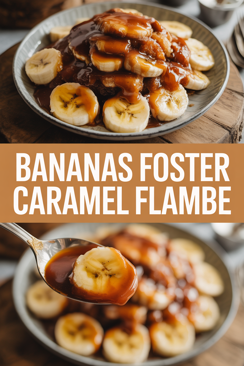Bananas Foster Caramel Flambe