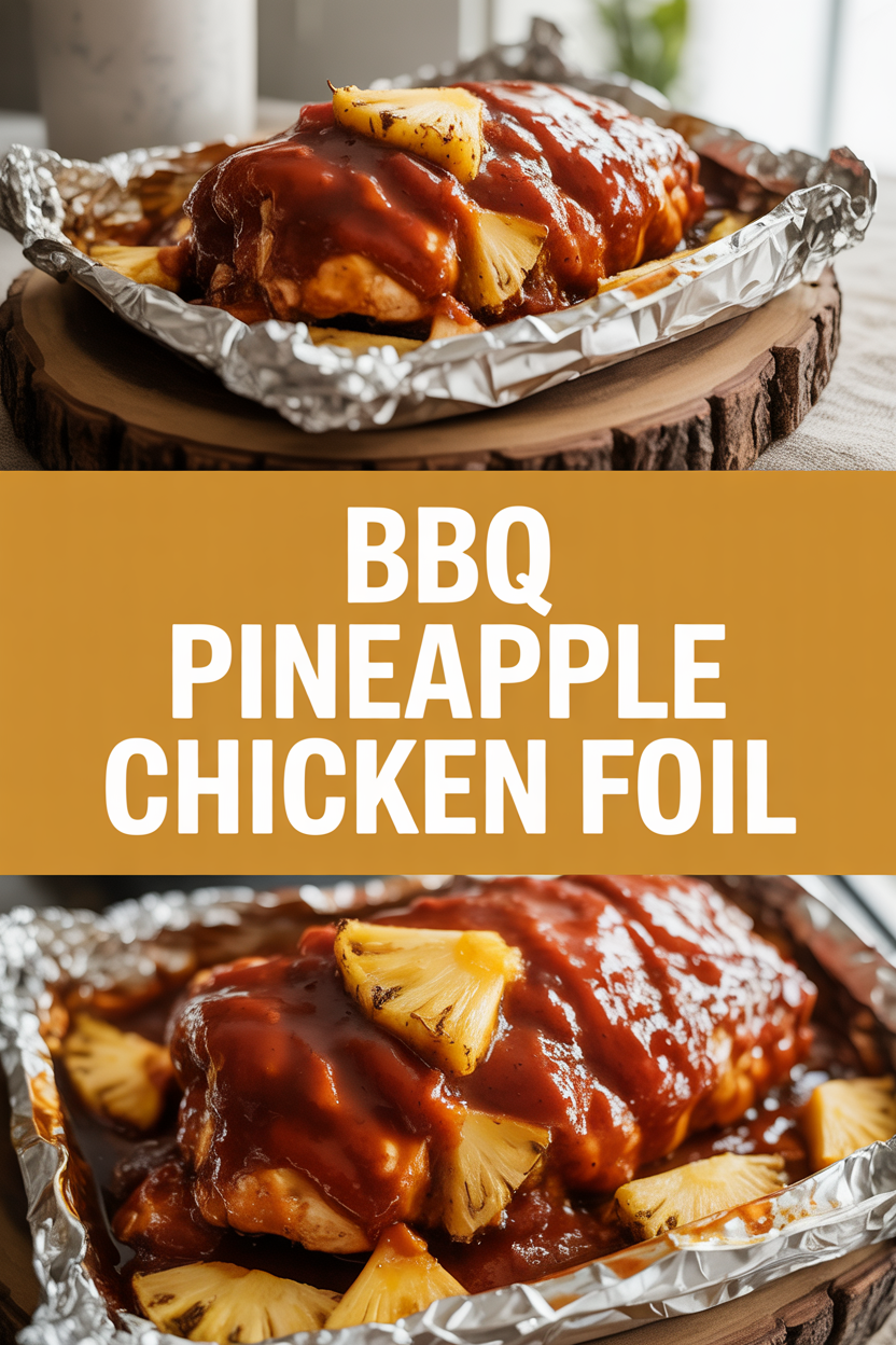 Bbq Pineapple Chicken Foil
