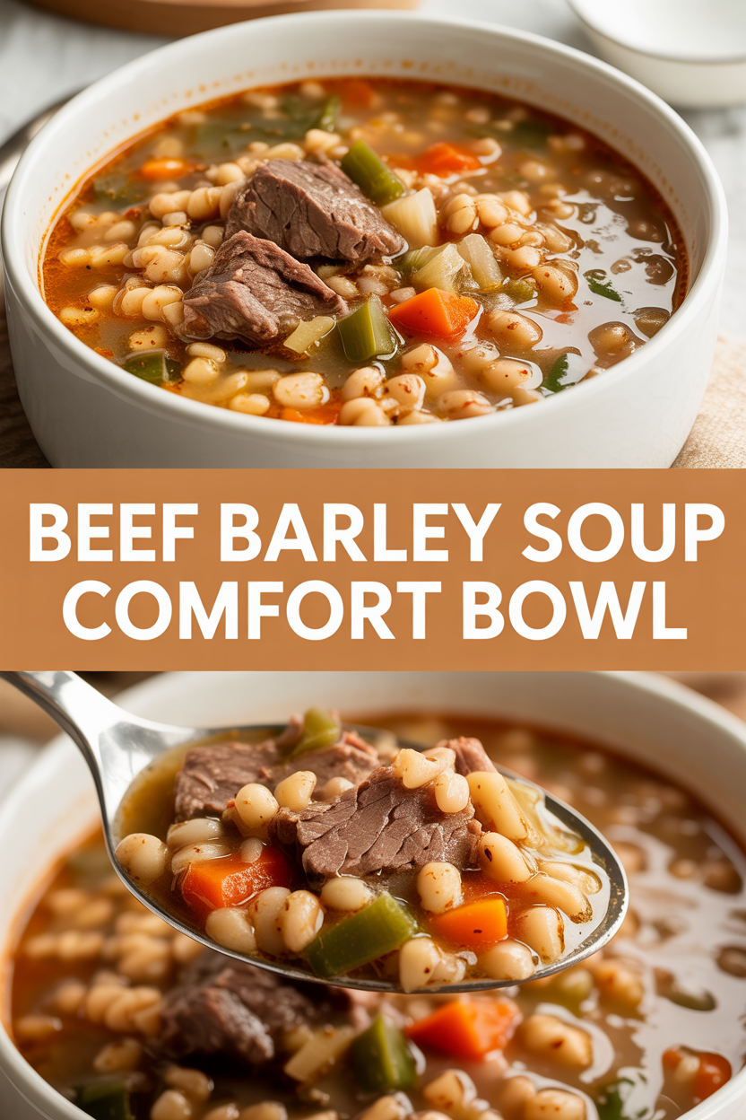 Beef Barley Soup Comfort Bowl