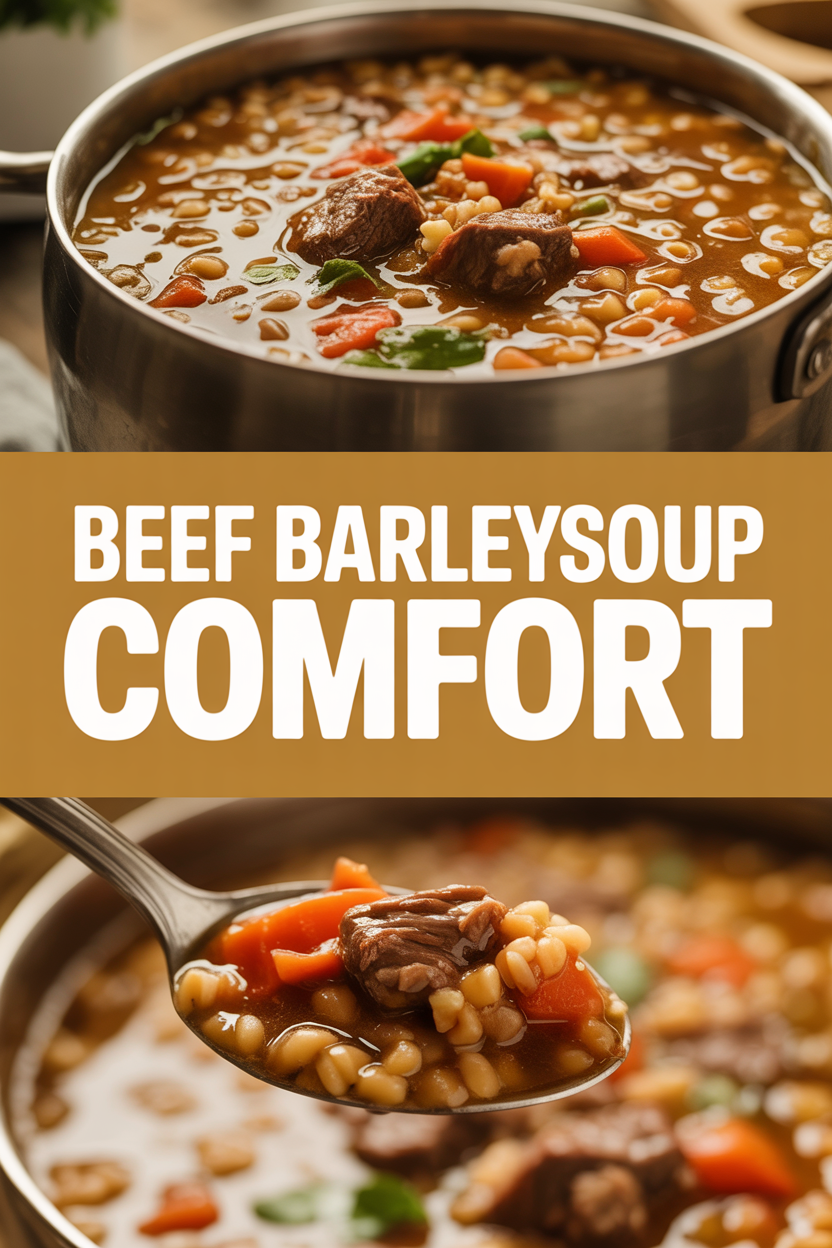 Beef Barley Soup Comfort