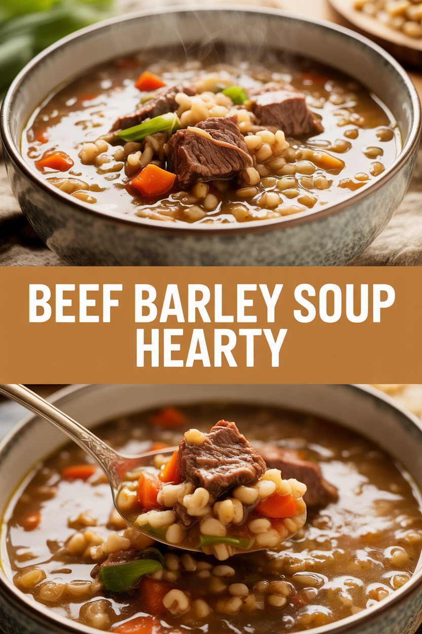 Beef Barley Soup Hearty