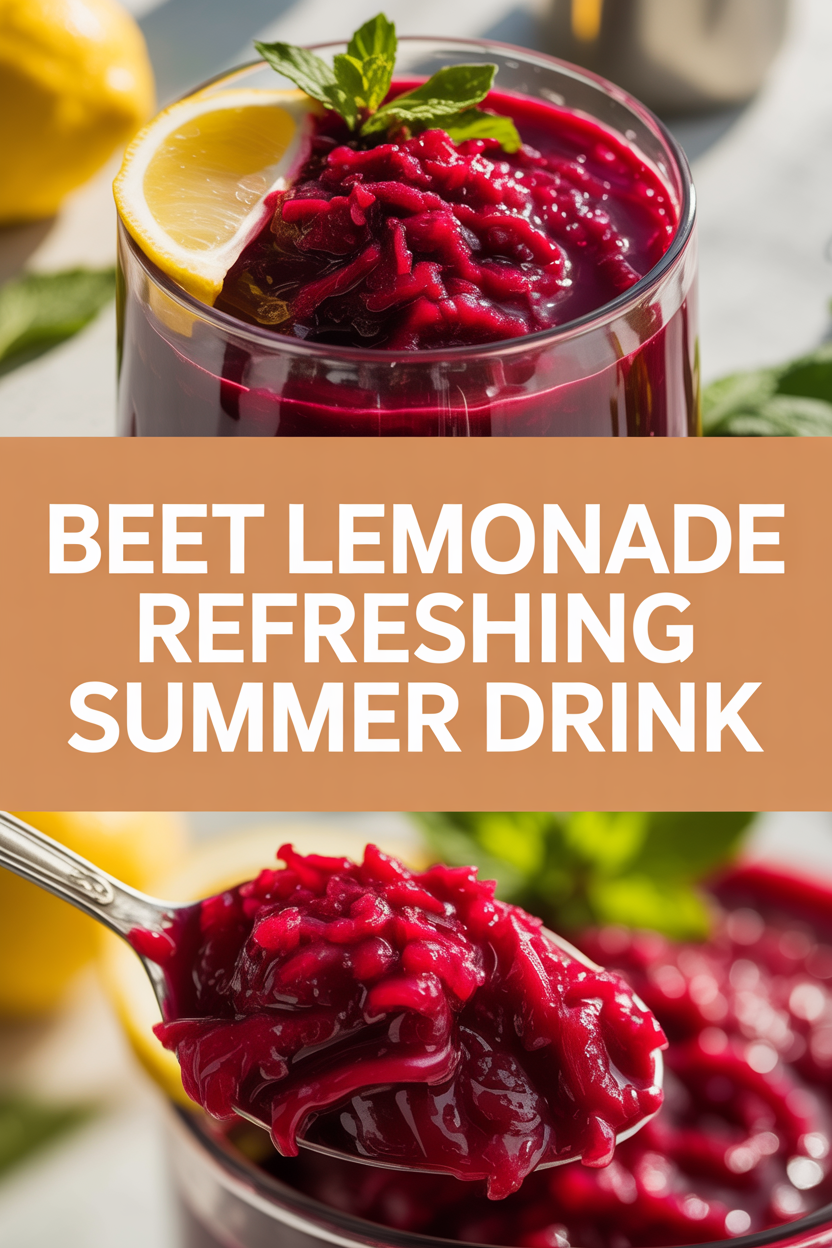 Beet Lemonade Refreshing Summer Drink