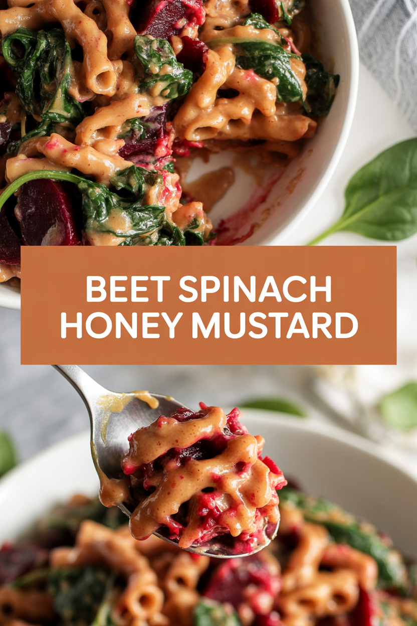 Beet Spinach Honey Mustard