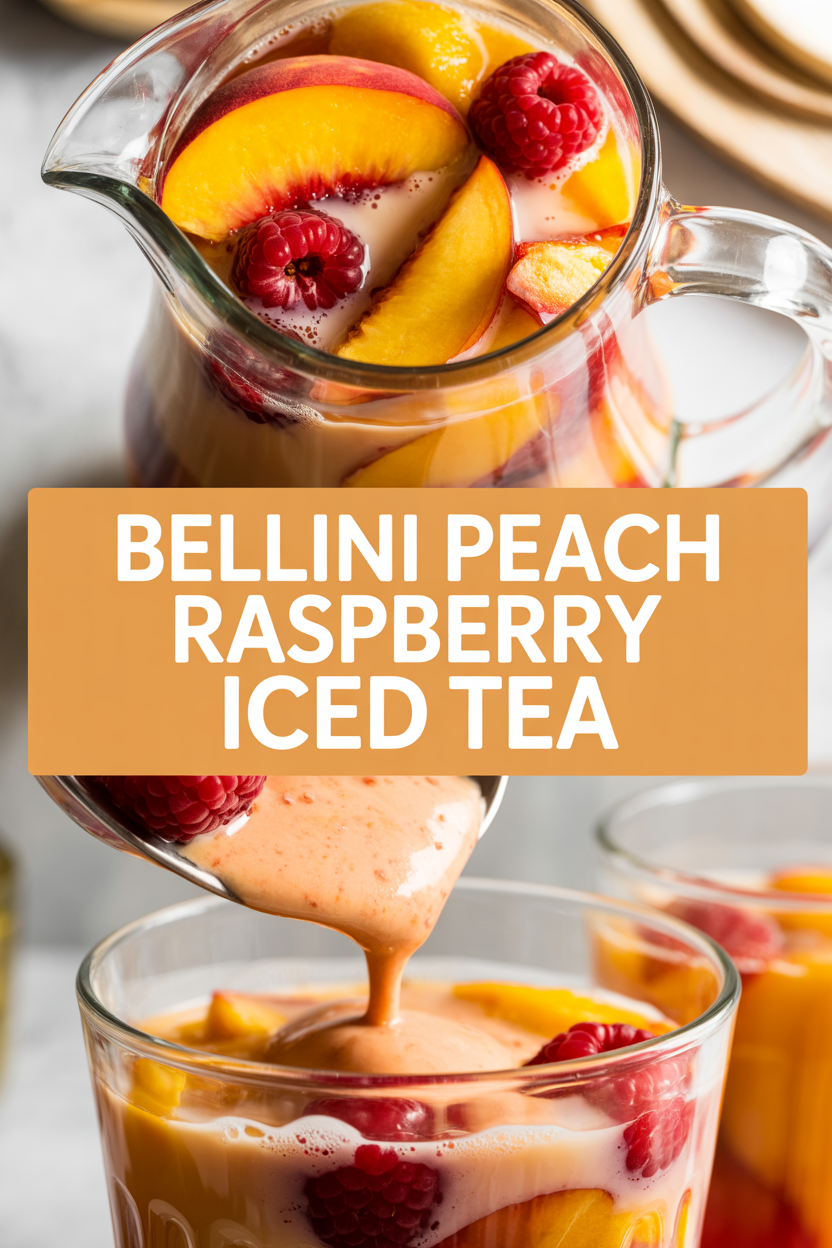 Bellini Peach Raspberry Iced Tea