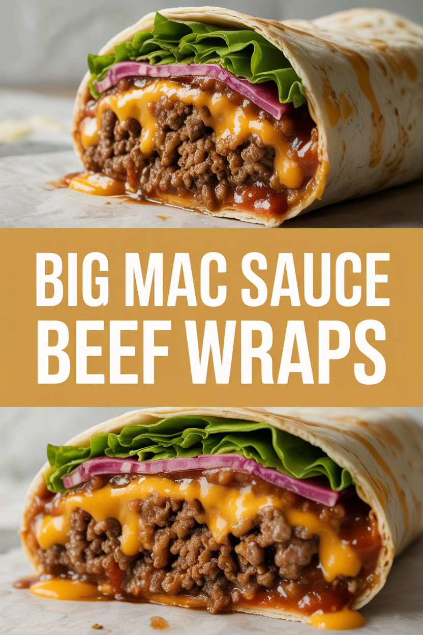 Big Mac Sauce Beef Wraps