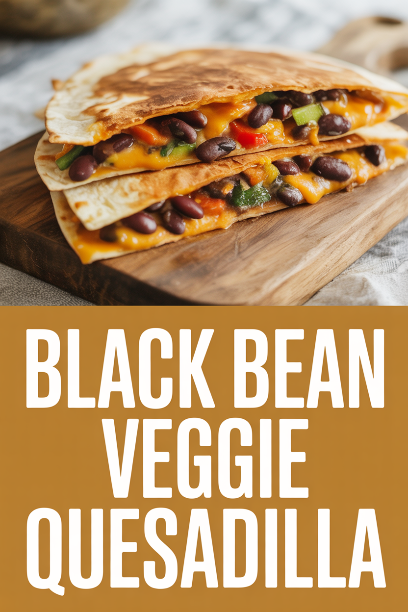 Black Bean Veggie Quesadilla