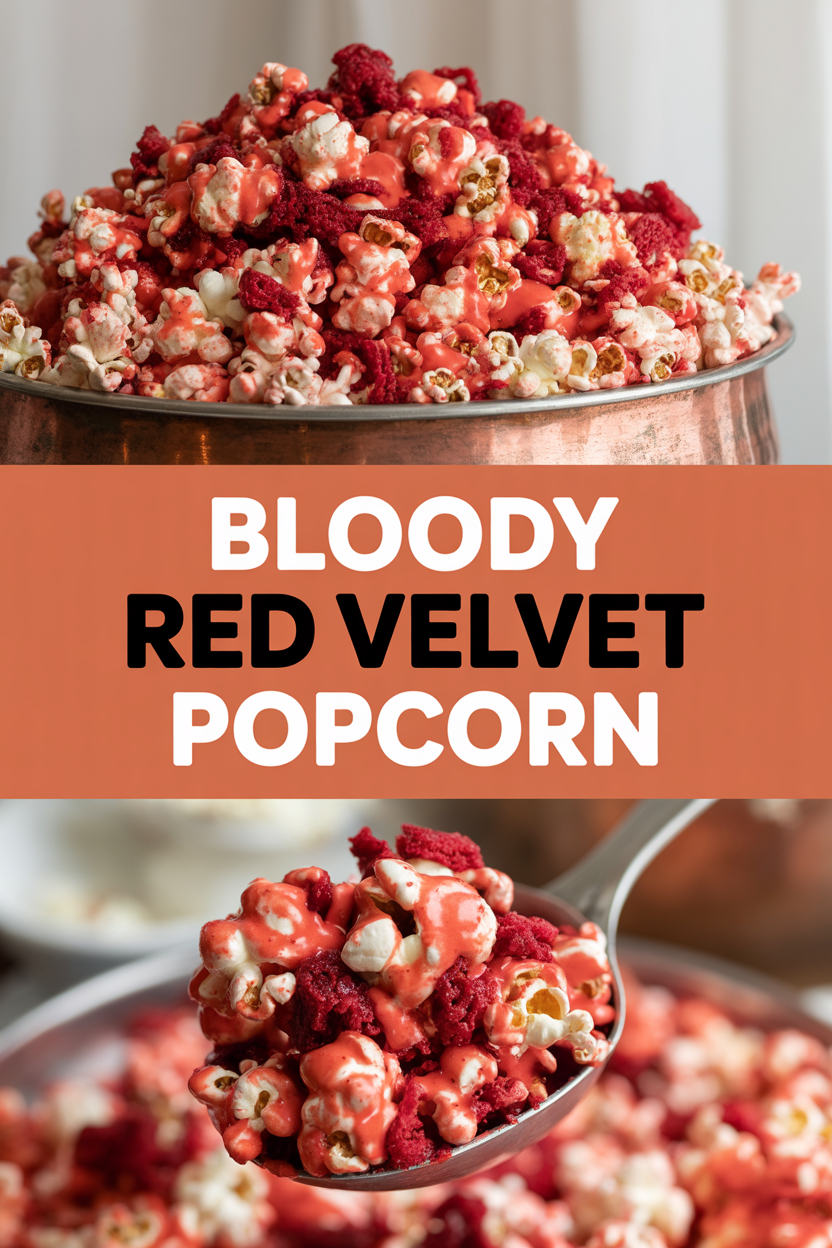 Bloody Red Velvet Popcorn