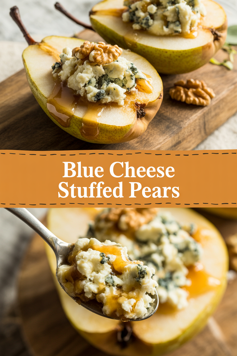 Blue Cheese Stuffed Pears