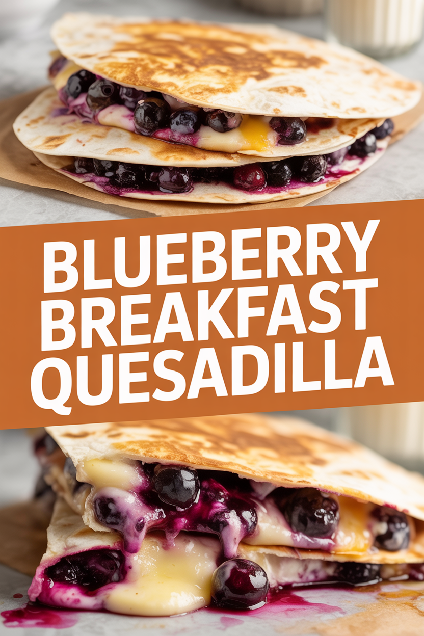 Blueberry Breakfast Quesadilla