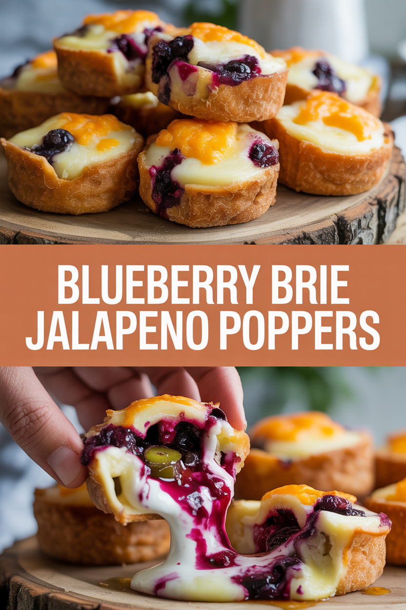 Blueberry Brie Jalapeno Poppers