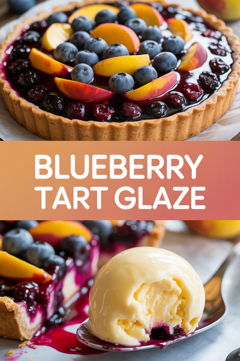 Blueberry Peach Tart Glaze