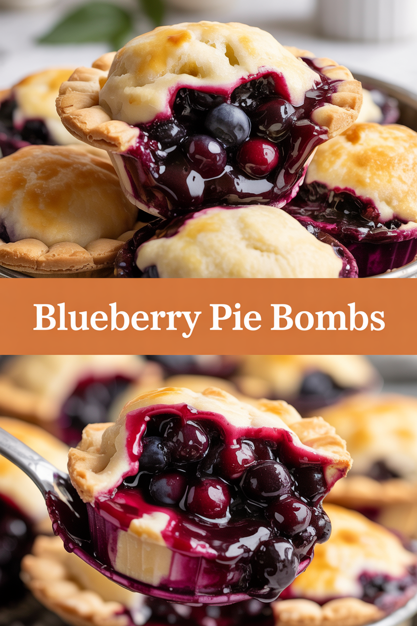 Blueberry Pie Bombs