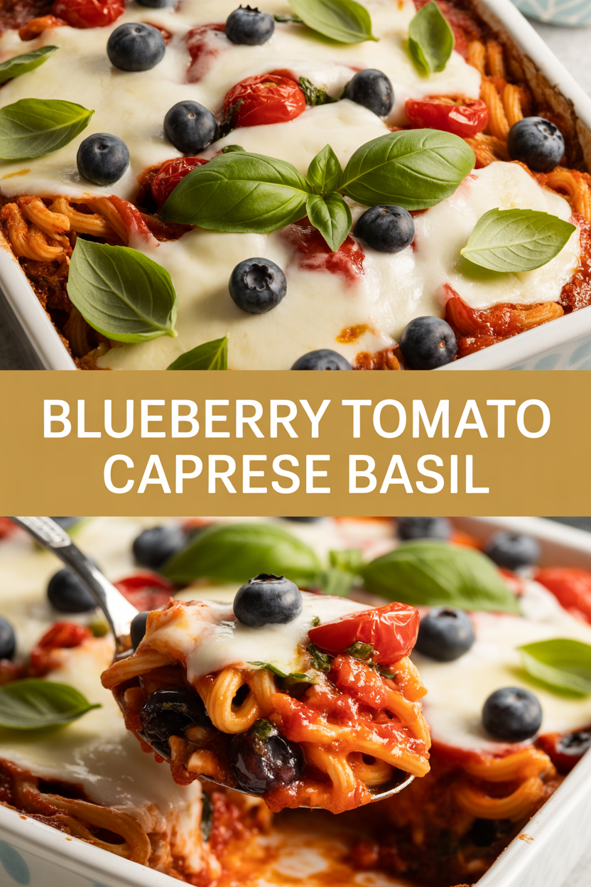 Blueberry Tomato Caprese Basil