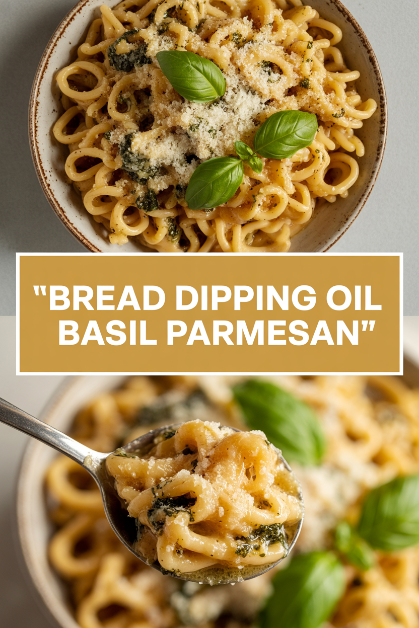 Bread Dipping Oil Basil Parmesan