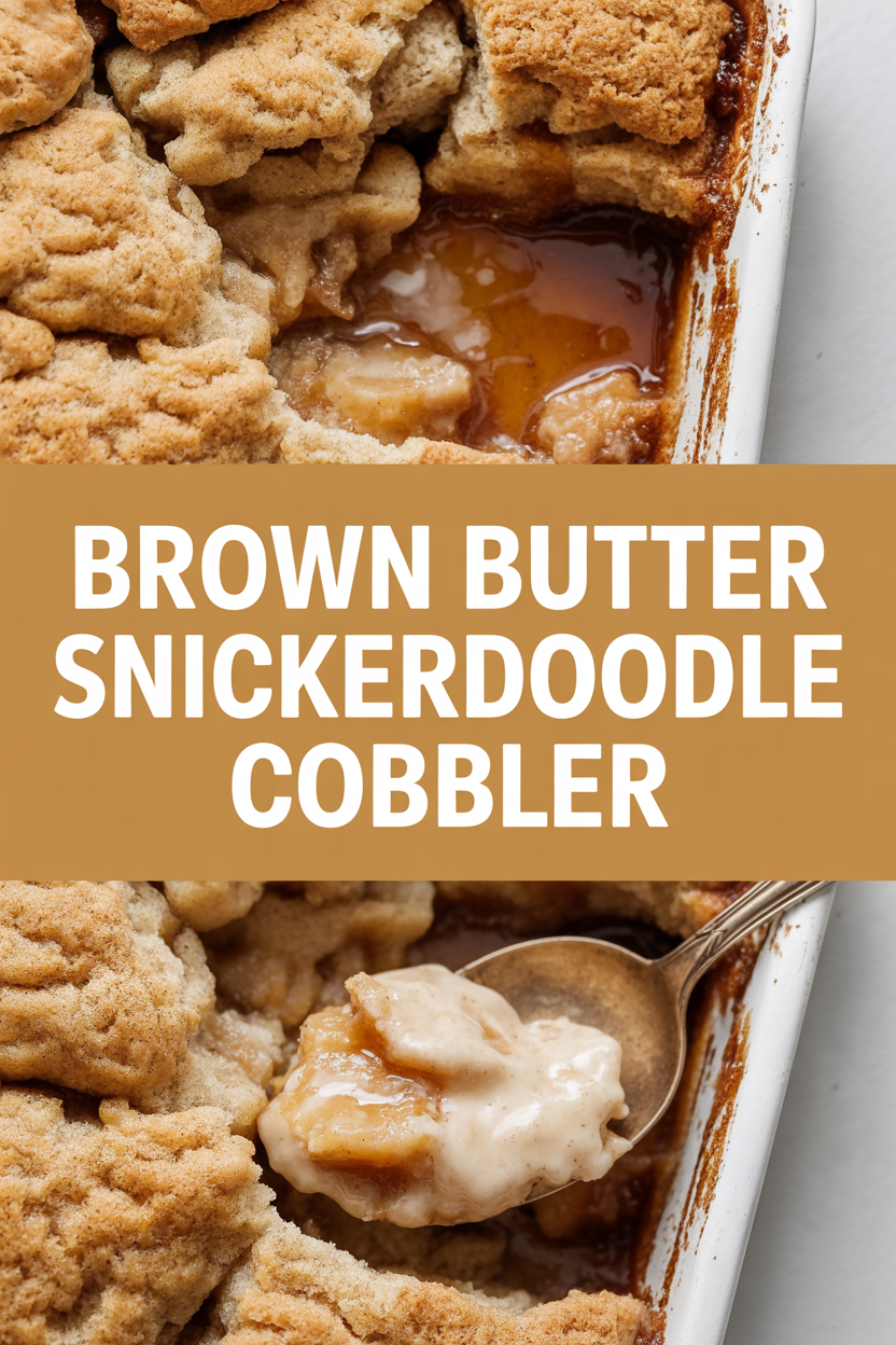 Brown Butter Snickerdoodle Cobbler