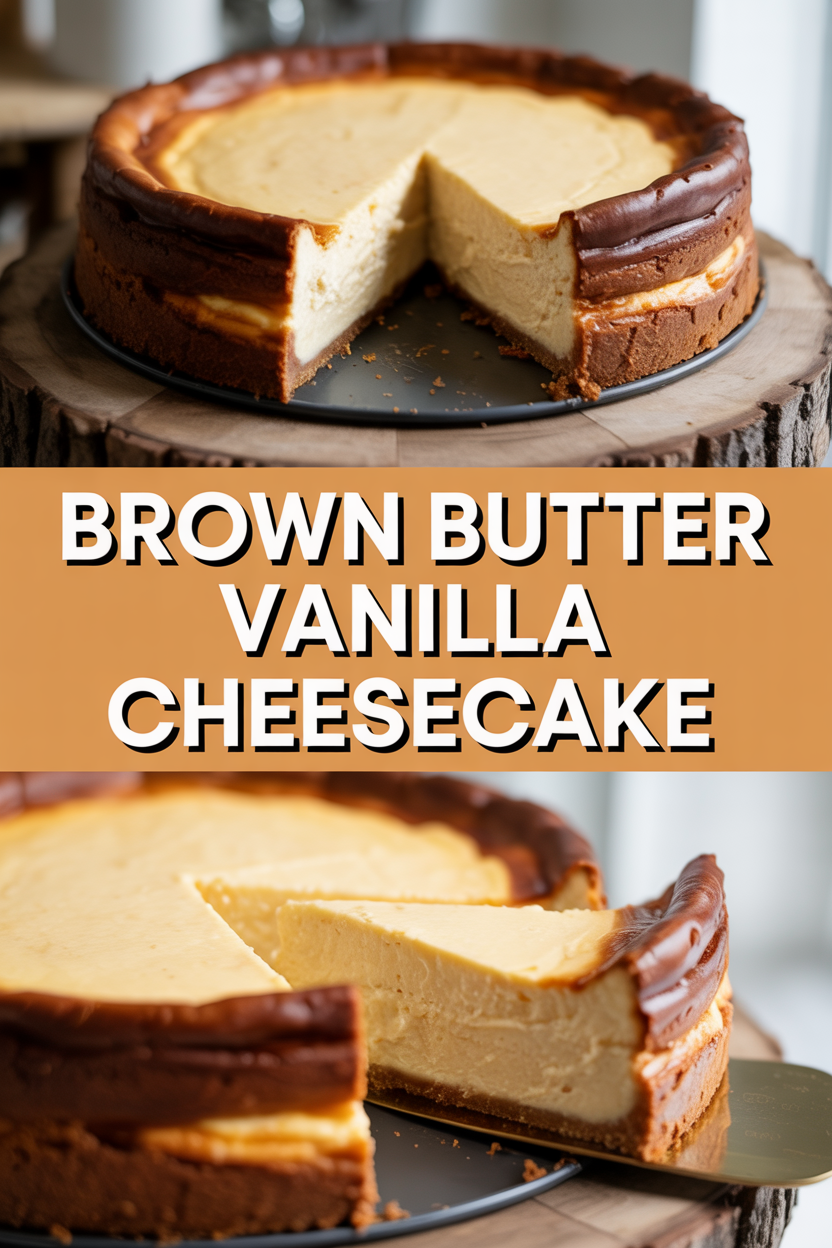 Brown Butter Vanilla Cheesecake