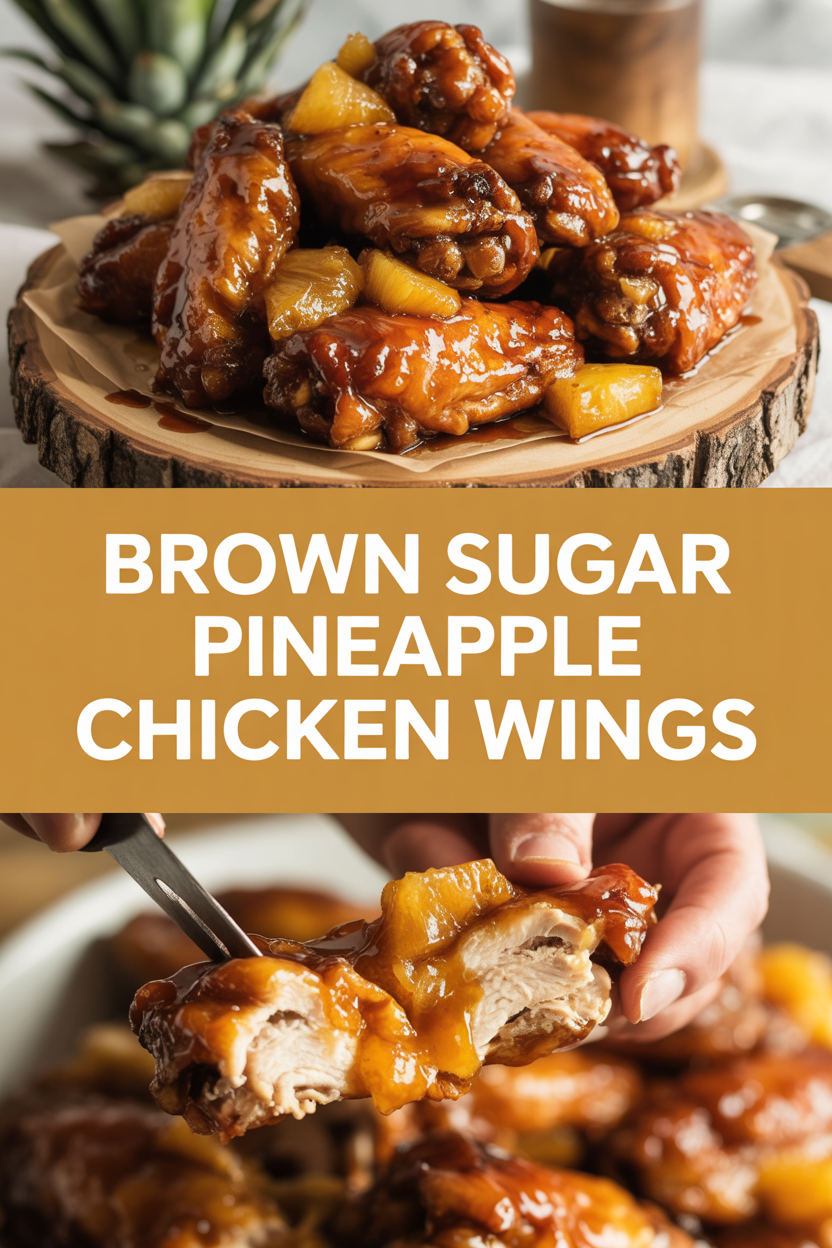 Brown Sugar Pineapple Chicken Wings