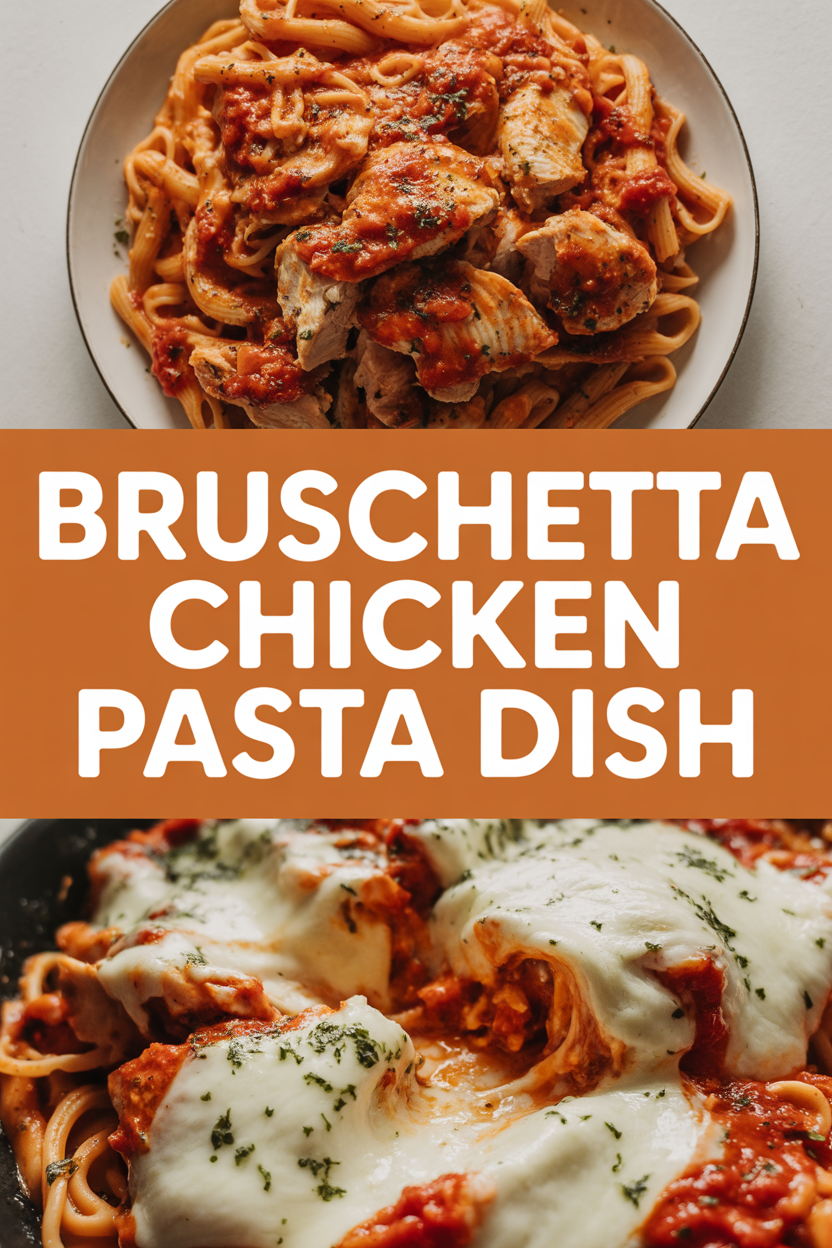 Bruschetta Chicken Pasta Dish